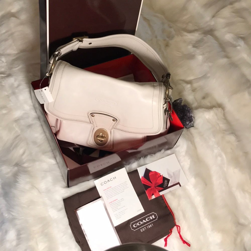 Vintage Coach BNWT Leather white Shoulder bag